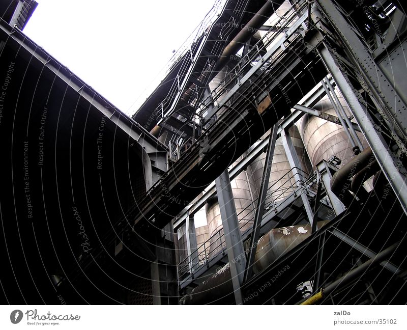 Rheinkultur Stahl Ruhrgebiet Industrie Lanschaftspark-Nord Baugerüst