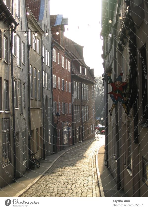 Lübeck Altstadt Gasse Haus historisch Architektur Straße alt