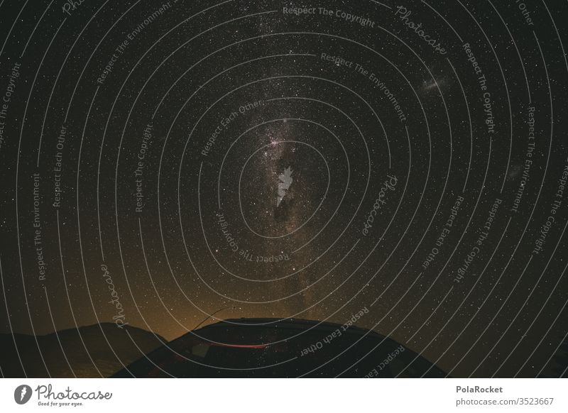 #As# Milky Car Milchstrasse Sternenhimmel Stern (Symbol) Sternbild sternenklar Sternenhaufen Sternenzelt Nacht Langzeitbelichtung Außenaufnahme Astronomie