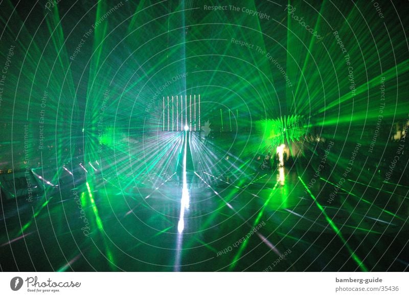 Lasershow Licht Lightshow Entertainment Basketball E.ON-Supercup Basketballbund