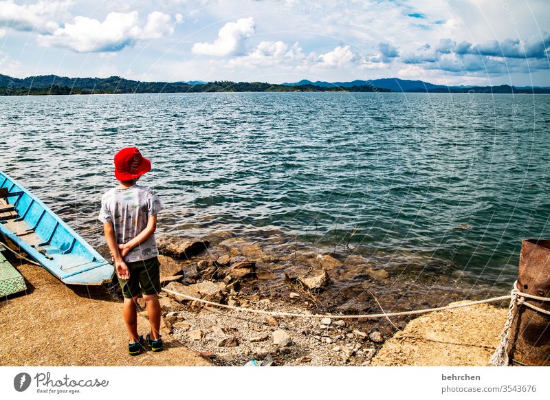 schau in die ferne Sonnenlicht Kontrast Licht Tag Außenaufnahme Farbfoto Iban Stausee Fernweh beeindruckend batang ai Sarawak Borneo Malaysia Asien fantastisch