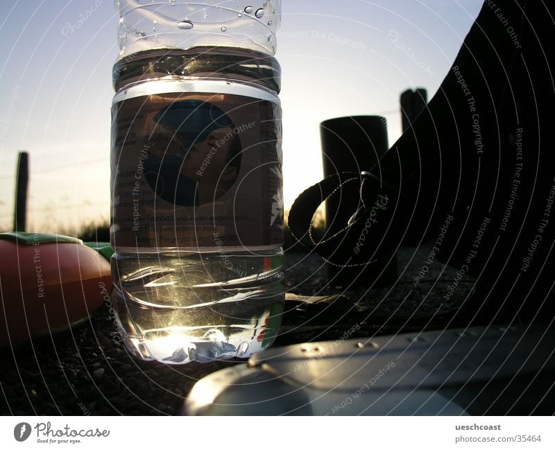 Aqua Gegenlicht Rucksack Sommer glänzend Licht Kies Dämmerung Alkohol Wasser CD Player 3 Weihern Chill