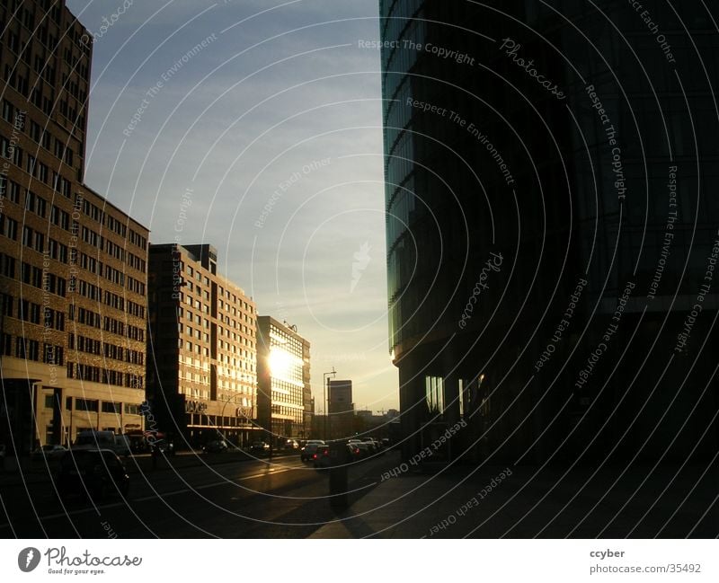 Sunset Berlin Potsdamer Platz Sonnenuntergang Sony Center Berlin Stadt Gebäude Europa Hauptstadt