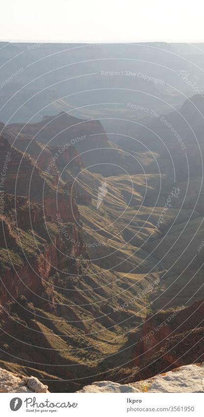 Grand Canyon im Nationalpark Sonnenaufgang wild südwestlich Sand erstaunlich navajo Utah Panorama Inder Formation Westen niemand Aussichtspunkt Spaziergang Bach