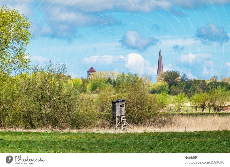 Blick auf die Nikolaikirche und Petrikirche in der Hansestadt Rostock historisch Gebäude Kirche Stadt Mecklenburg-Vorpommern Architektur Tourismus Idylle