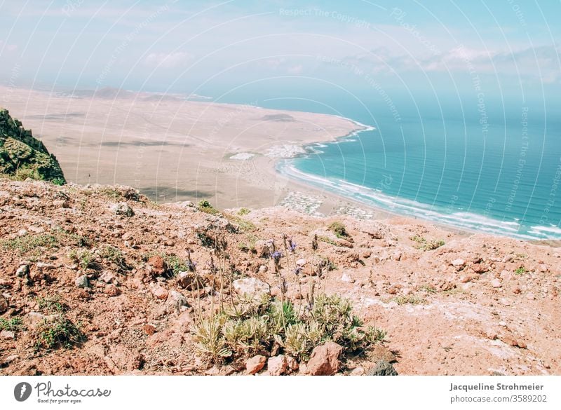 Mirador de Ermita de las Nieves in Lanzarote, Spanien Kanarische Inseln Kanaren spanische Inseln mirador Berge u. Gebirge Landschaft Natur Himmel Wellen