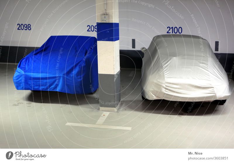 Vorfreude pur ! Auto PKW Parkhaus Garage parken Parkplatz Plane Schutz Sicherheit Tiefgarage Parkdeck parkgarage Abdeckung KFZ ruhig Schonung stilllegen