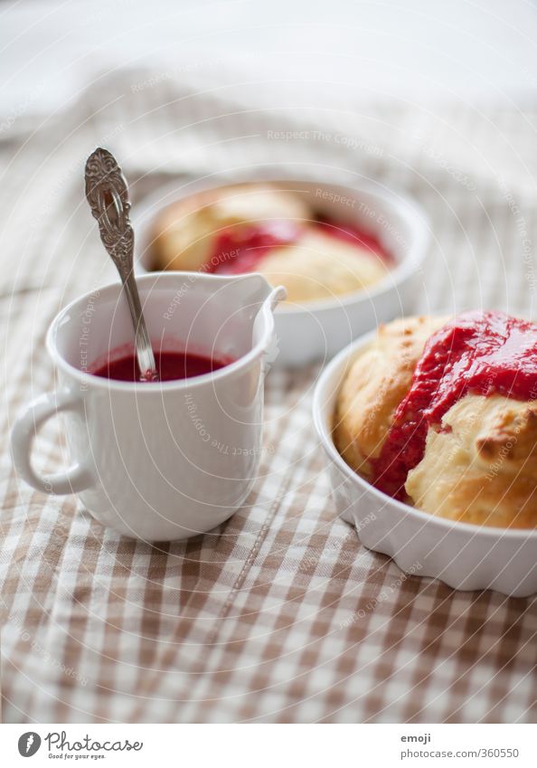 Dampfnudeln Brot Brötchen Croissant Dessert Süßwaren Marmelade Ernährung Frühstück Geschirr Schalen & Schüsseln lecker süß Püree Farbfoto Innenaufnahme