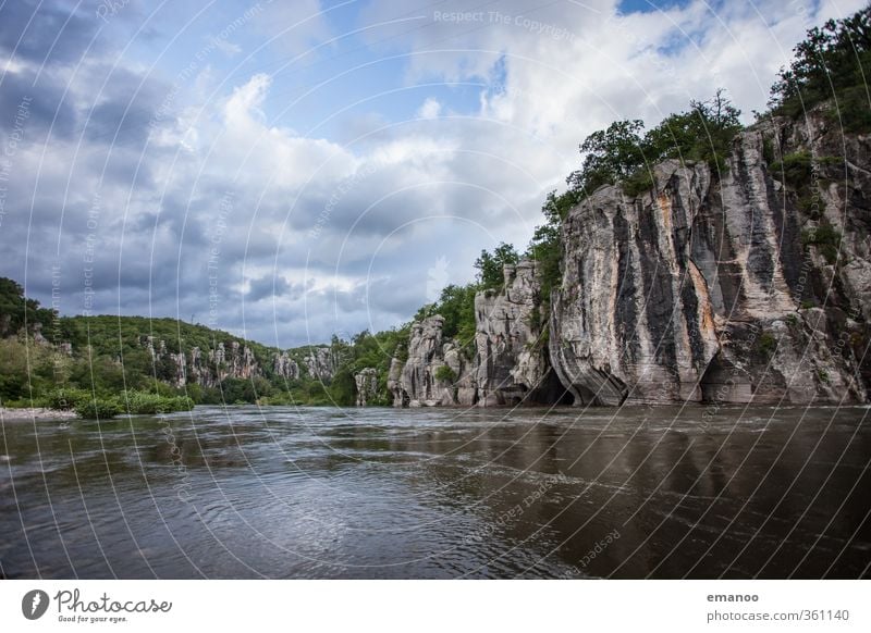 Canyon Ferien & Urlaub & Reisen Abenteuer Expedition Sommer wandern Wassersport Umwelt Natur Landschaft Himmel Wolken Wetter Pflanze Baum Sträucher Hügel Felsen