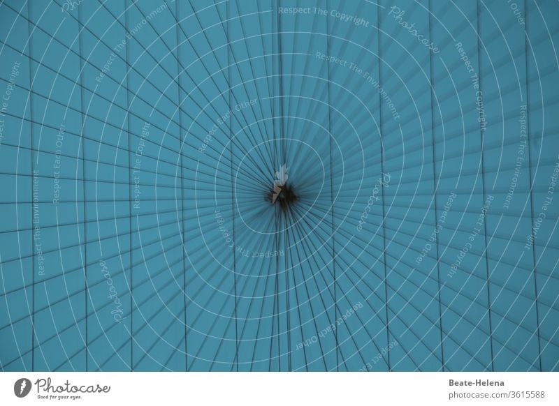 Total blau 2 grafisch zentrisch strukturierte Felsen abstrakt Muster Strukturen & Formen Linien konzentrisch Mittelpnkt Design Linien und Formen