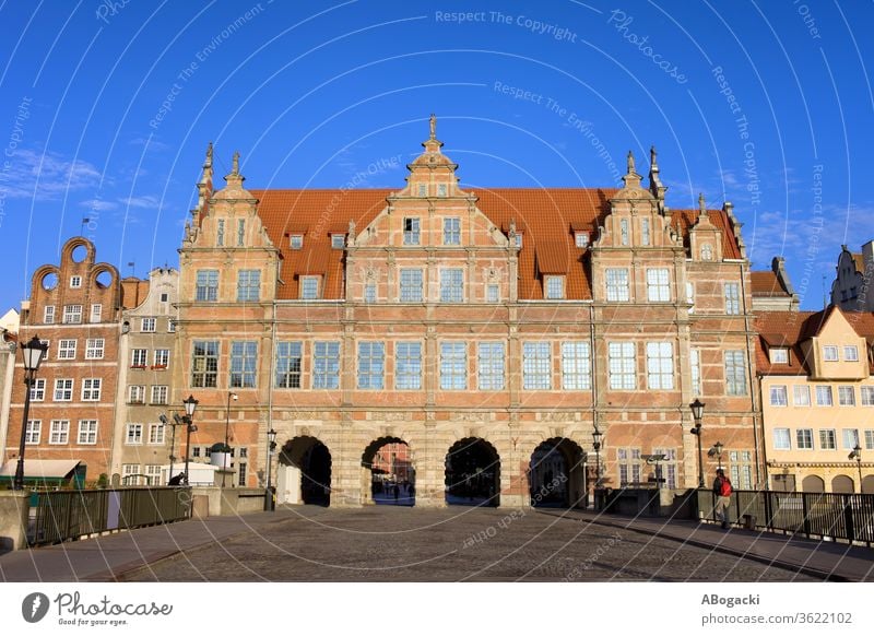 Grünes Tor in der Stadt Danzig in Polen grünes Tor Gate Pommern Baustein mittelalterlich Gebäude Struktur Gdánsk danzig polnisch Erbe zielona brama historisch