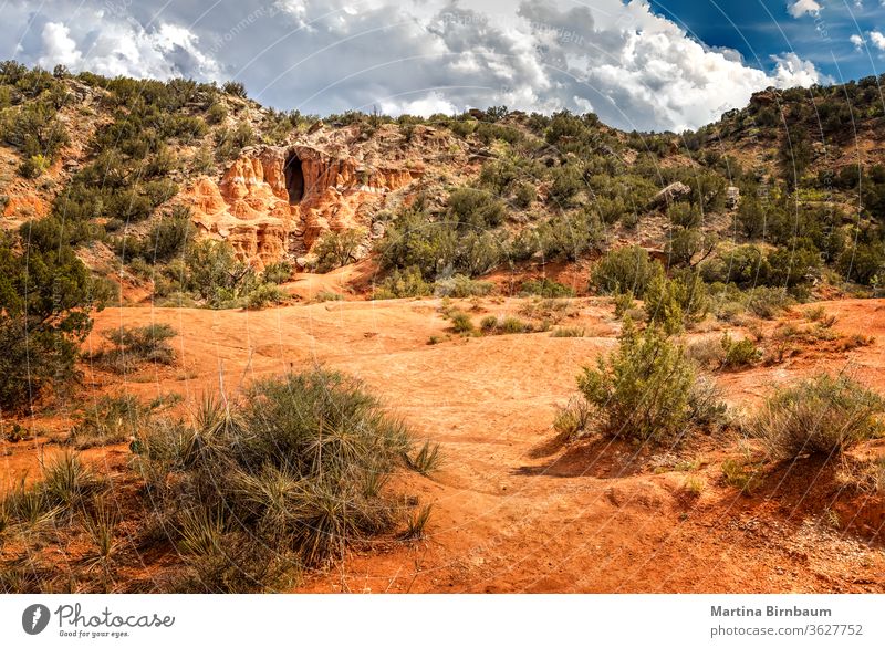 Die Große Höhle, Palo Duro Canyon State Park mesa Formation Klippe Sandstein texas natur duro palo Texas Schlucht wüst Landschaft reisen im Freien Natur