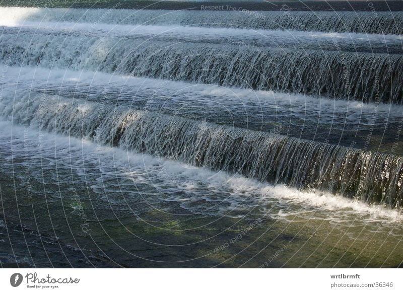 Wasserfall Schaum Wellen Architektur Fluss