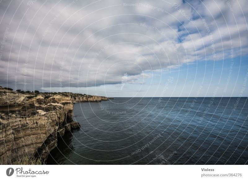 ...partly sunny Ferien & Urlaub & Reisen Ferne Sommerurlaub Meer Natur Urelemente Himmel Wolken Wetter Wellen Küste Bucht entdecken Wetterumschwung Algarve