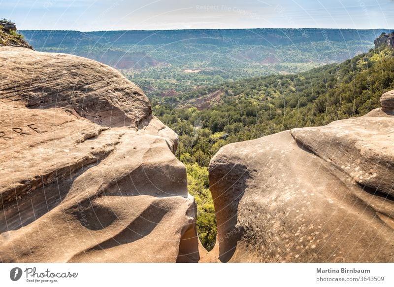 Felsstruktur auf einer Klippe in der Palo Duro Schlucht Felsen Struktur texas natur duro palo Texas wüst Landschaft reisen im Freien Natur palo duro-Schlucht