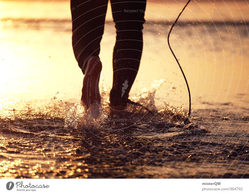 liberdade II Kunst ästhetisch Zufriedenheit Surfen Surfer Surfbrett Surfschule Mann maskulin Fitness Wassersport Fuß Barfuß laufen sportlich Extremsport Meer