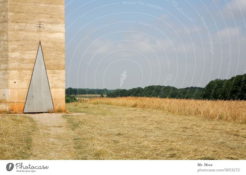 Bruder-Klaus -Kapelle Sehenswürdigkeit Bauwerk Architektur Religion & Glaube Idylle Beton Eifel Ausflugsziel außergewöhnlich Denkmal Schönes Wetter Gras Feld