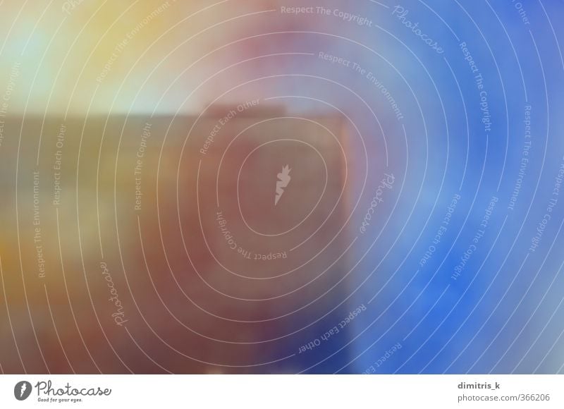 verschmutztes Gebäude abstrakt Design Himmel Wolken Nebel Stadt Architektur Fassade verblüht modern weich Farbe Perspektive Surrealismus verschwommen farbenfroh