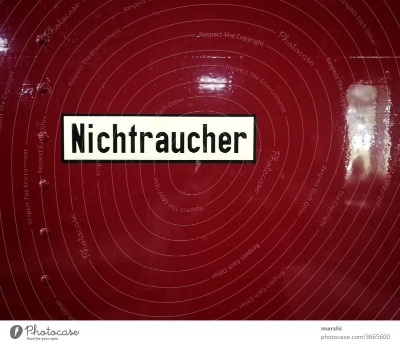 Nichtraucher nichtraucher rauchen verbot rot schild hinweis smoke gesundheit signal