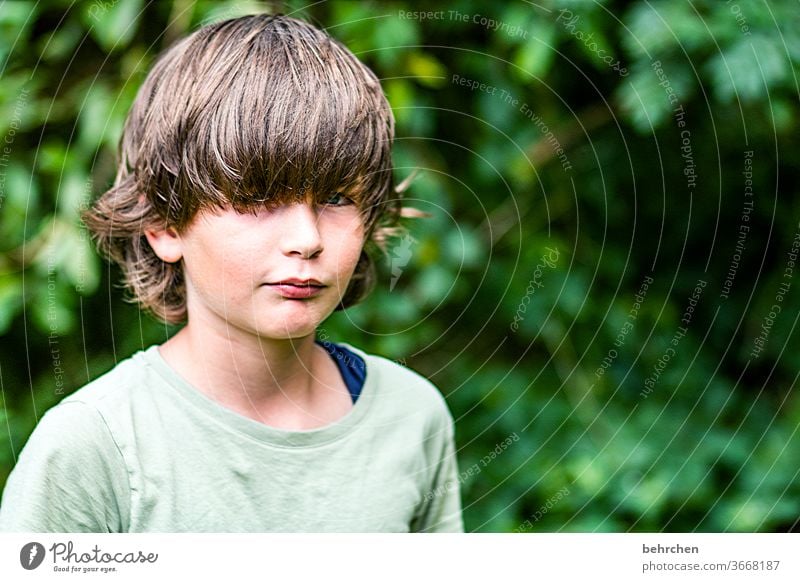 ähm, friseurbesuch überfällig?! Sohn Kopf Auge Lippen Mund Haare & Frisuren Sonnenlicht Porträt Kontrast Licht Tag Gesicht Kindheit Junge Nahaufnahme Familie