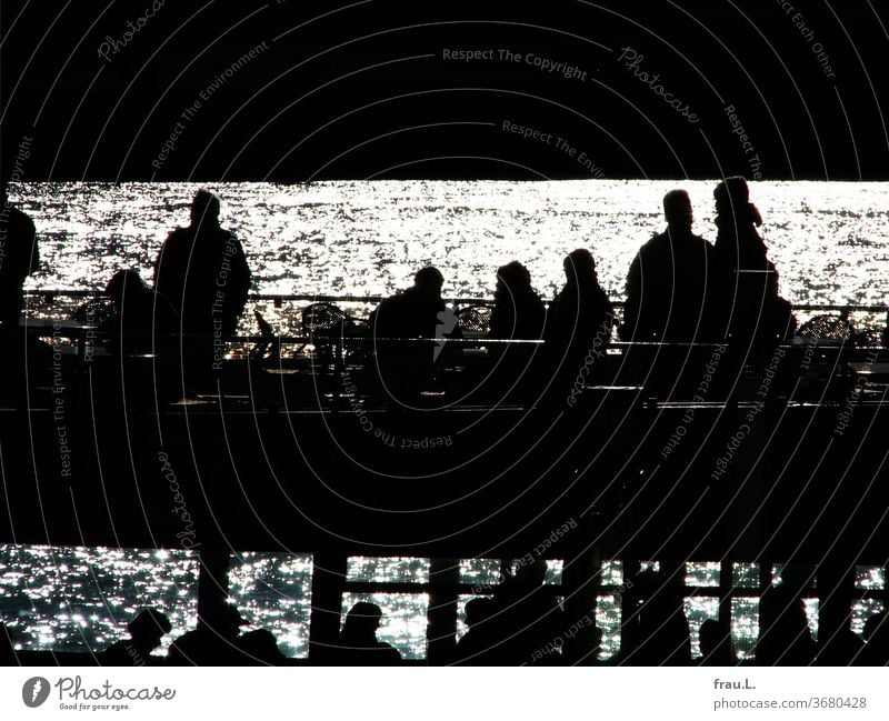 Zur Freude der Touristen auf dem Ausflugsschiff glitzerte die Elbe im Sonnenlicht. Schiff Wasser Boot Sommer Hafen Schifffahrt Menschen Stadt Hamburg