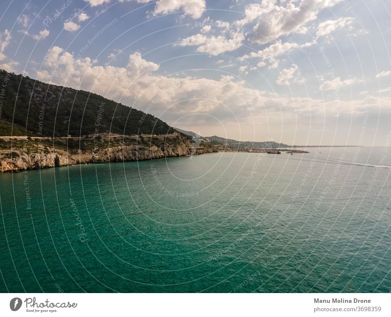 Foto de la costa de Blanes in Barcelona blanes Girona Spanien españa mar mediterran Fondo pantalla agua vertikal azul montaña naturaleza nubes cielo