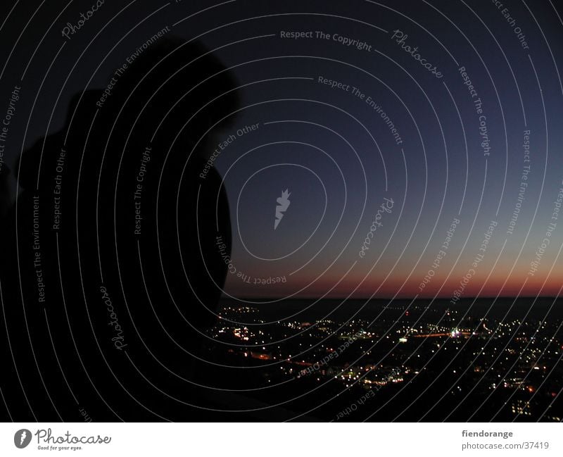 dawnsight Sonnenuntergang Dämmerung Panorama (Aussicht) Licht Mensch groß