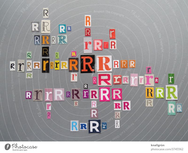 Rr Buchstaben Typographie Schriftzeichen Großbuchstabe Kleinbuchstabe Letter Lateinisches Alphabet Sprache Wort Text Kommunizieren Kommunikation Menschenleer