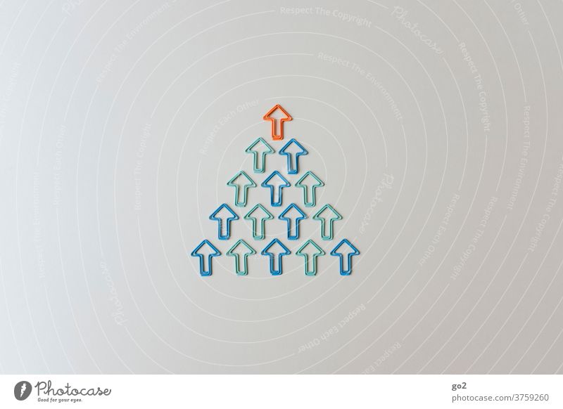 Pfeile nach oben Erfolg Orientierung Optimismus Ziel richtungweisend Richtung Führung Führungsqualitäten Führungskraft Fortschritt gemeinsam Zusammenhalt