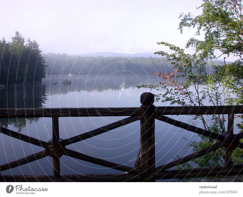 In der Ruhe liegt die Kraft Morgen ruhig Gelassenheit Erholung Morgendämmerung New York (Staat) Brücke Wasser