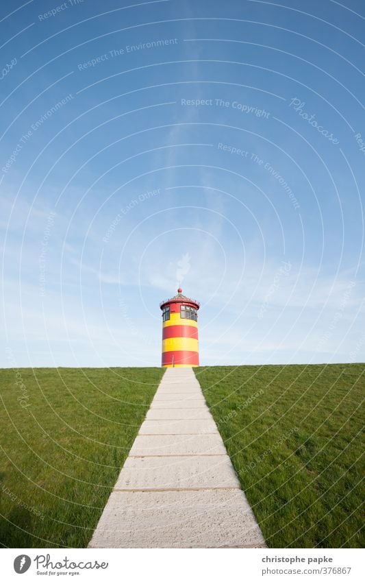 Ottos Zuhause Ferien & Urlaub & Reisen Sommerurlaub Meer Himmel Küste Nordsee Deich Ostfriesland Deutschland Menschenleer Bauwerk Sehenswürdigkeit Wahrzeichen