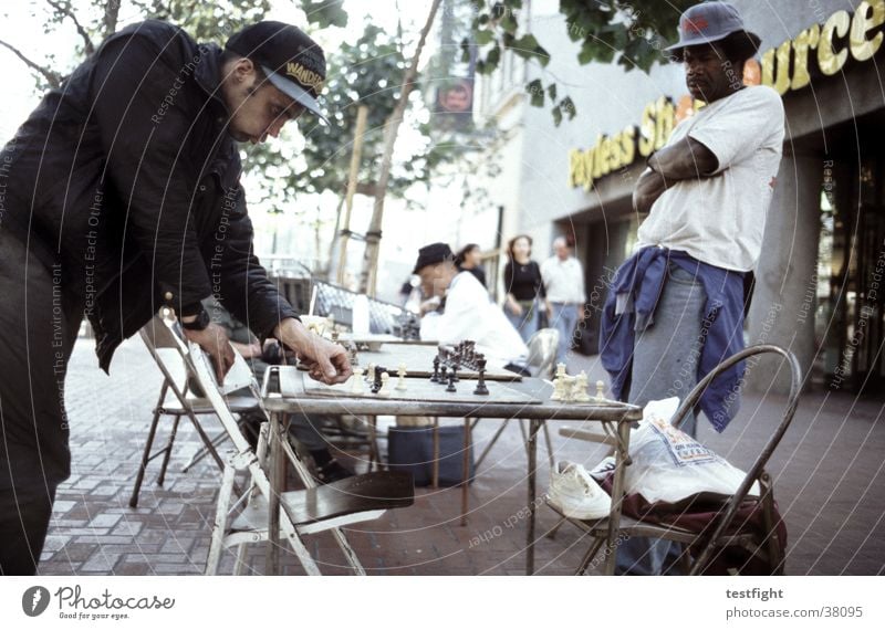 streetchess Schach San Francisco Spielen Stadt Menschengruppe Straße game