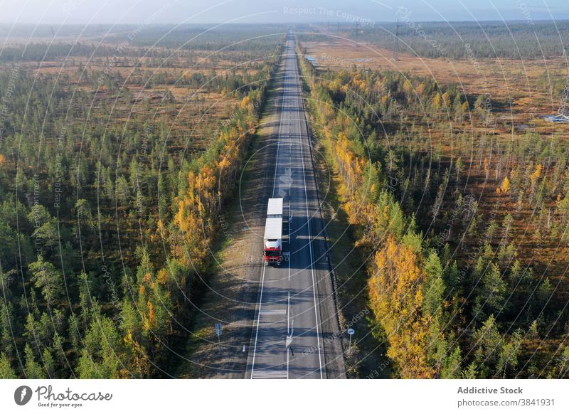 Erstaunlicher Blick auf die Straße durch das Tal Fahrbahn Herbst Baum Landschaft erstaunlich Kurve Weg Natur malerisch Umwelt fallen Saison Wald Ausflugsziel