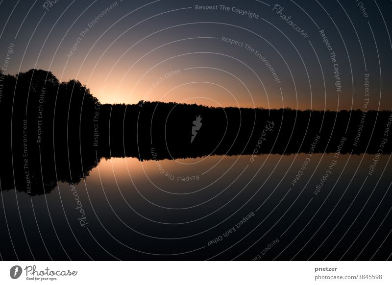 Herbstspaziergang See Wasser Natur Baum Landschaft Außenaufnahme Farbfoto Reflexion & Spiegelung Seeufer Umwelt Sonnenuntergang Himmel Pflanze