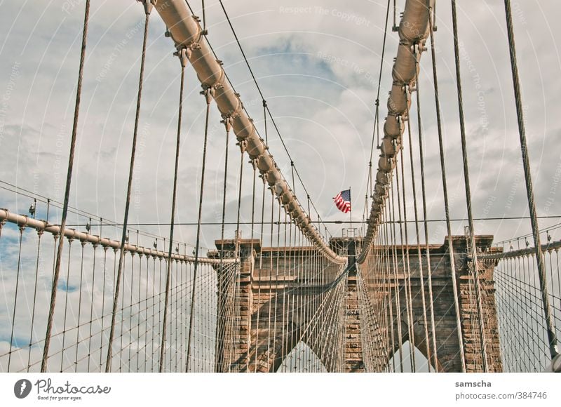 Welcome to Brooklyn Ferien & Urlaub & Reisen Tourismus Ausflug Abenteuer Ferne Freiheit Sightseeing Städtereise Umwelt Stadt Stadtzentrum Brücke Bauwerk