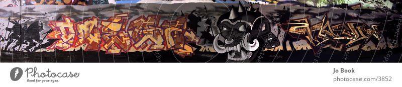 Graffiti Panorama Panorama (Aussicht) Stil Fototechnik groß Panorama (Bildformat)