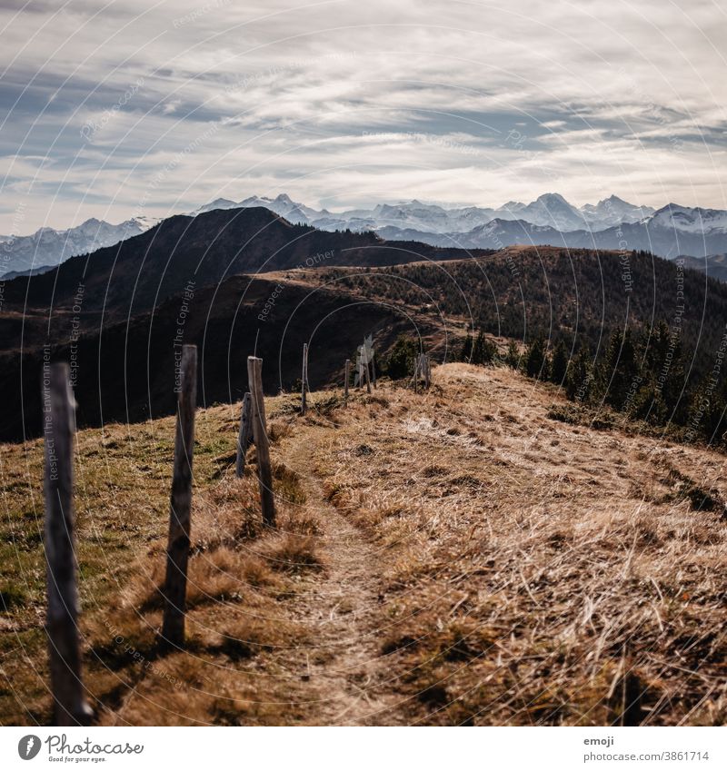 Glaubenberg, Schweiz, Berge Innerschweiz zentralschweiz Wanderung Wanderausflug Wandertag schönes wetter farbfoto herbst tourismus Natur Landschaft