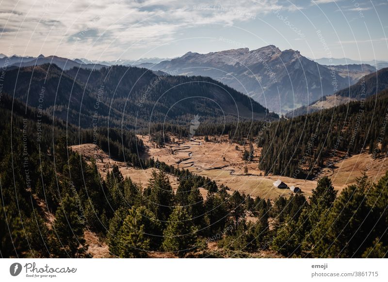 Glaubenberg, Schweiz, Berge Innerschweiz zentralschweiz Wanderung Wanderausflug Wandertag schönes wetter farbfoto herbst tourismus Natur Landschaft