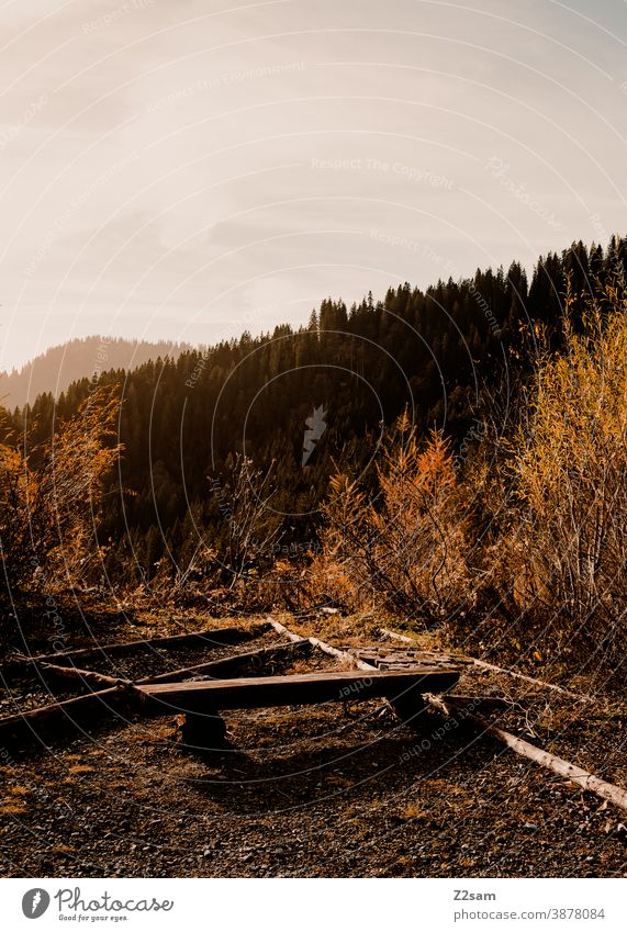 Berglandschaft in den bayerischen Alpen schliersee spitzing wandern herbstfarben outtdoor ausflug bewegung wandertour Berge u. Gebirge alpen bayern himmel blau