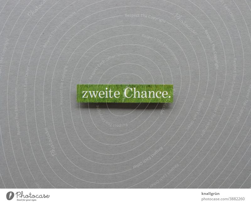 Zweite Chance. 2.Chance Glück Leben Risiko Spielen Glücksspiel Würfel Zufall Ziffern & Zahlen Erfolg Buchstaben Wort Satz Letter Typographie Spielsucht Sprache