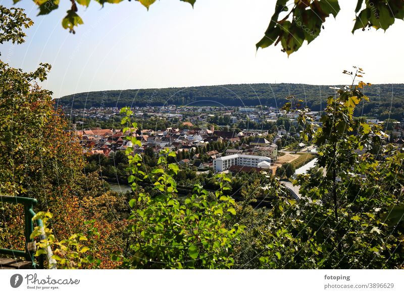 Panoramawanderweg Kelheim Altmühl Altmühltal Altstadt Ausflug Ausflugsziel Aussicht Aussichtsplattform Aussichtspunkt Bayern Deutschland Donau Europa Fernsicht