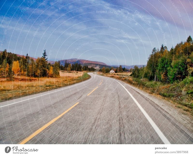 jetzt aber schnell | nach norden Norwegen Straße Norden Polarkreis Weg E6 Reisen Landschaft magisch Anziehungskraft Nordkapp Skandinavien