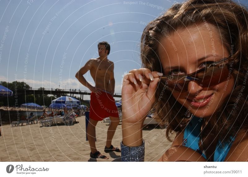 Oh Boy Strand Sonnenbrille Badehose Sommer Frau