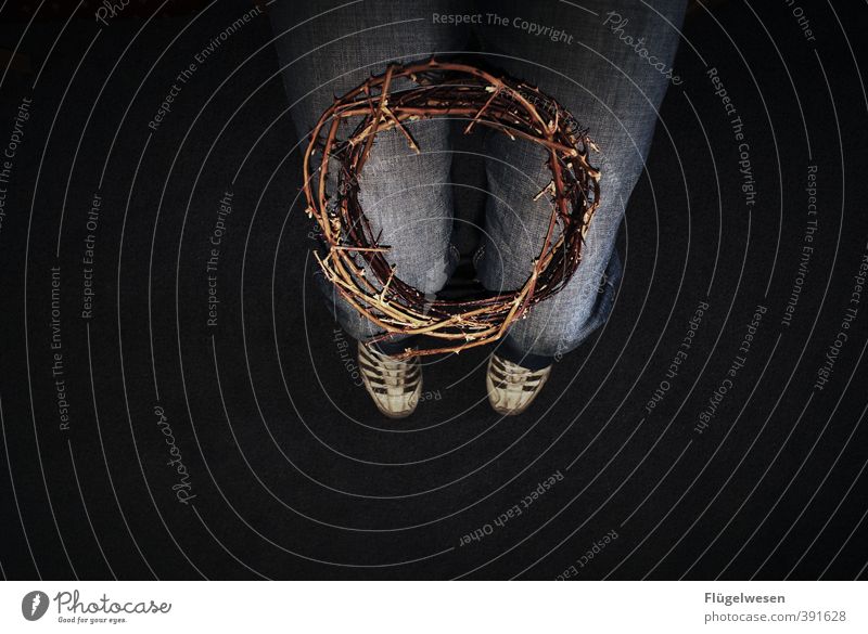 thorncrown Beine Fuß kämpfen Angst Todesangst Qual schuldig Sünde Sünder Jesus Christus Retter Dornenkrone Krone König Meister Rücken kreuzigen Auferstehung