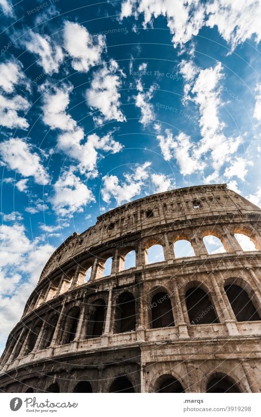 Kolosseum Collosseum Rom Italien Europa Architektur Wahrzeichen historisch Kultur antik Gebäude Stein Ruine Amphitheater Ferien & Urlaub & Reisen Römer Denkmal