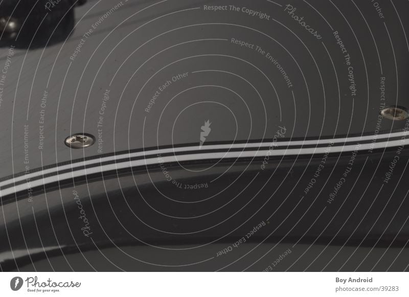 Schlagbrett Nahaufnahme schwarz weiß Elektrisches Gerät Technik & Technologie Gitarre Schraube