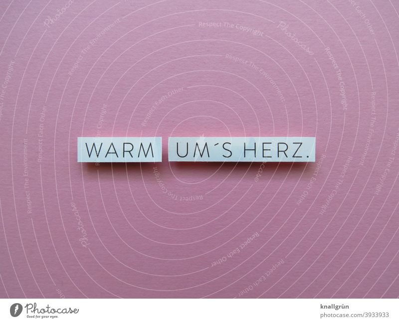 Warm um‘s Herz. Gefühle Romantik Verliebtheit Liebe Glück liebevoll Zusammensein Lebensfreude Sympathie Freundschaft Glücksgefühle Partnerschaft Miteinander