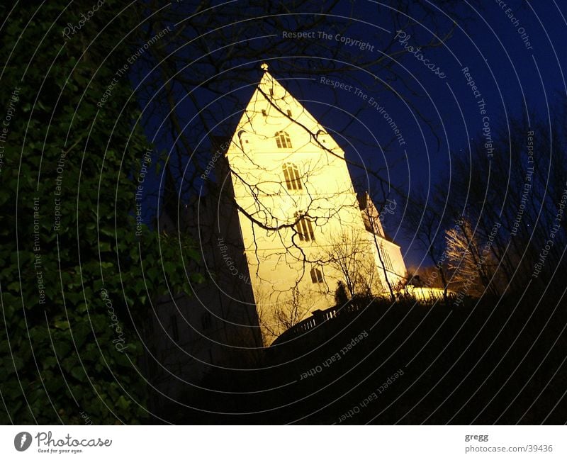 night @ castle meissen Licht Meissen Nacht Architektur light Burg oder Schloss