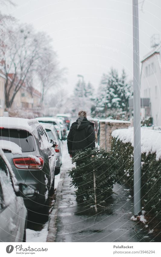 #A0# Weihnachten überwiegend vorbei, heißt Weihnachtsbaum direkt weg! Neuer Konsum. weihnachtsbaumkauf wegschmeißen Januar Saison rauswerfen Frühjahrsputz