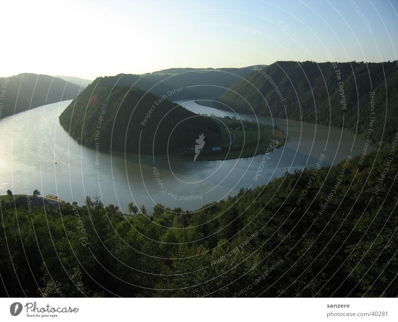 Schlögener Schlinge Österreich Panorama (Aussicht) Donau Natur Wasser groß